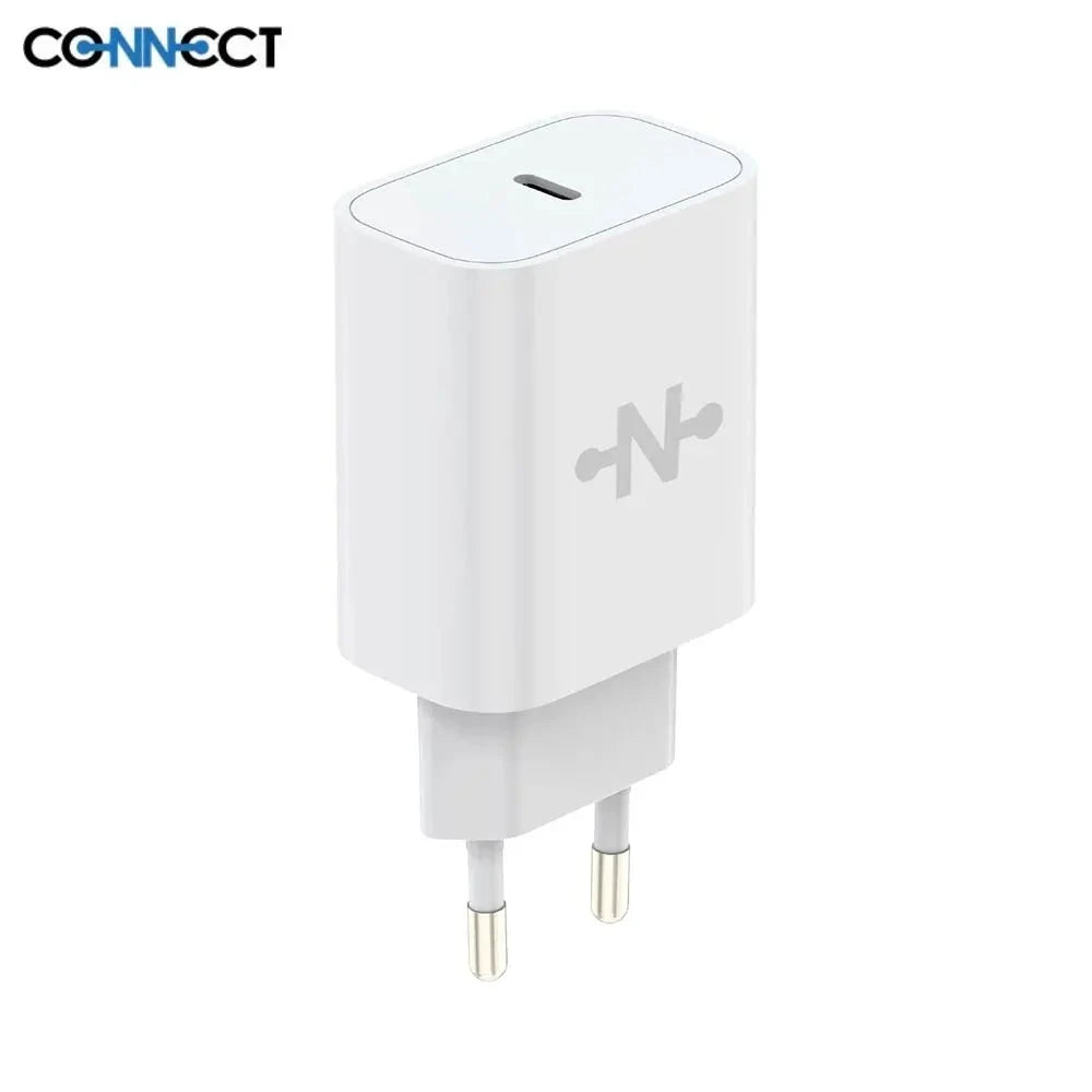 CONNECT 20W USB-C – Chargeur secteur rapide Power Delivery universel pour smartphone PhoneShield