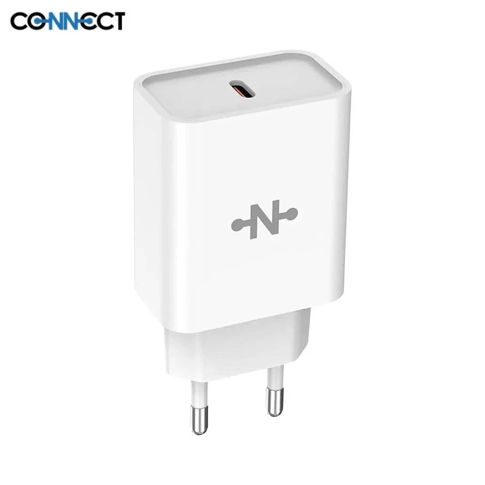 CONNECT 25W USB-C – Chargeur secteur rapide PD/PPS compatible iPhone, Samsung, Xiaomi PhoneShield