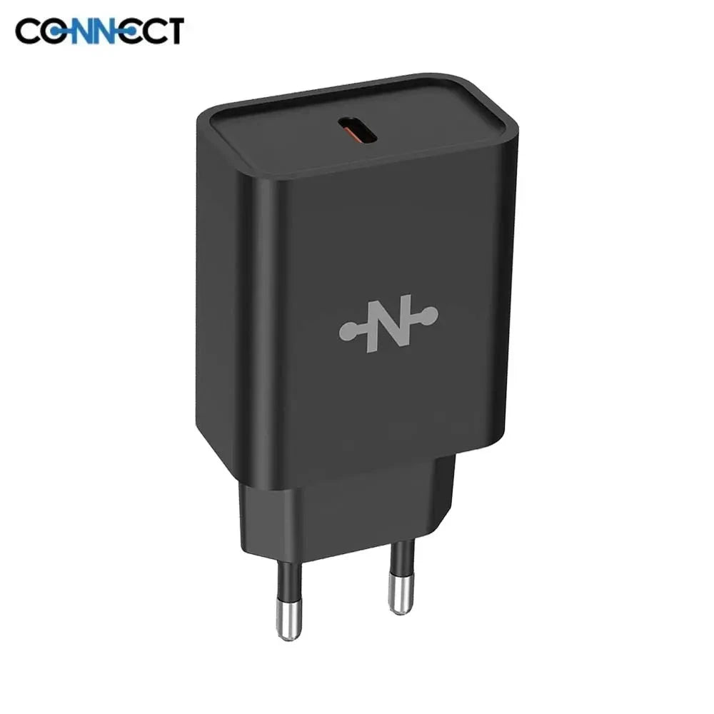 CONNECT 25W USB-C – Chargeur secteur rapide PD/PPS compatible iPhone, Samsung, Xiaomi PhoneShield