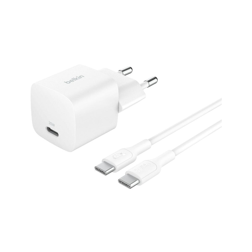 Chargeur Belkin 25W USB-C + Câble 1m – Charge Rapide PD 3.0 & PPS  iPhone, Samsung, Android PhoneShield