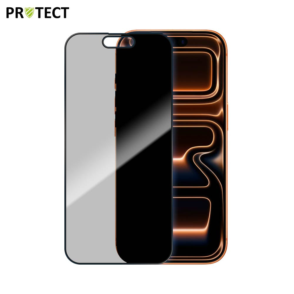 Verre Trempé Privacy 9H Anti-Espion pour iPhone 12 à 17 Pro Max – Protection Écran Confidentielle 30° PhoneShield