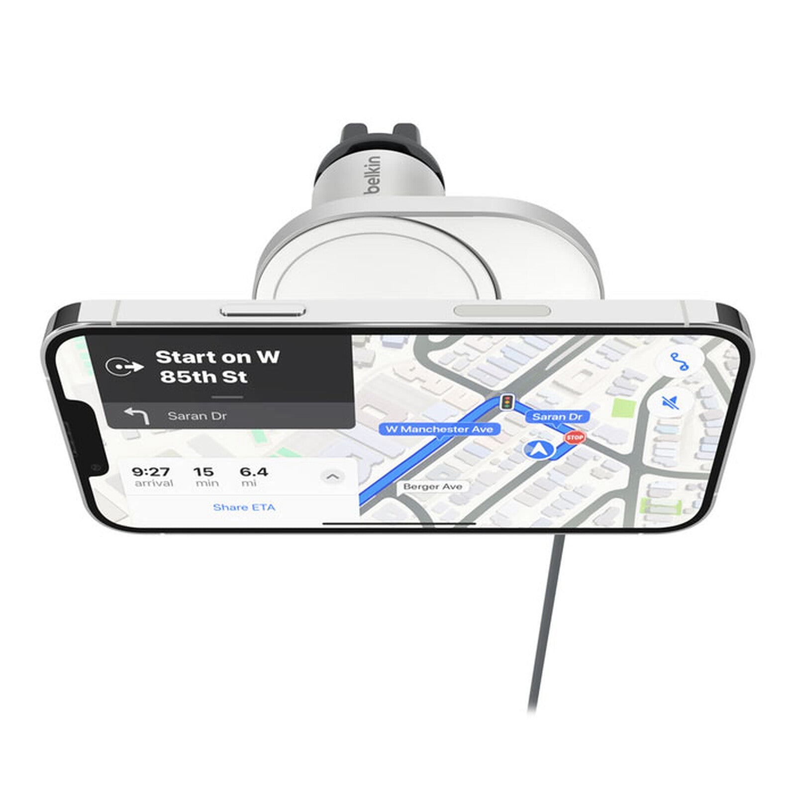 Chargeur Voiture Belkin Magsafe Qi2 15W - Charge rapide magnétique pour iPhone 🚗 ⚡️ PhoneShield