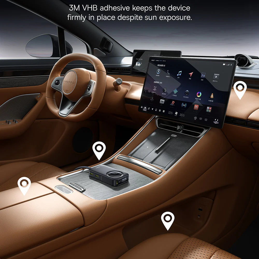 Chargeur Voiture Basques PimeTrip VW1 60W - Câble rétractable USB-C intégré | Charge rapide multi-appareils 🚗⚡️ PhoneShield