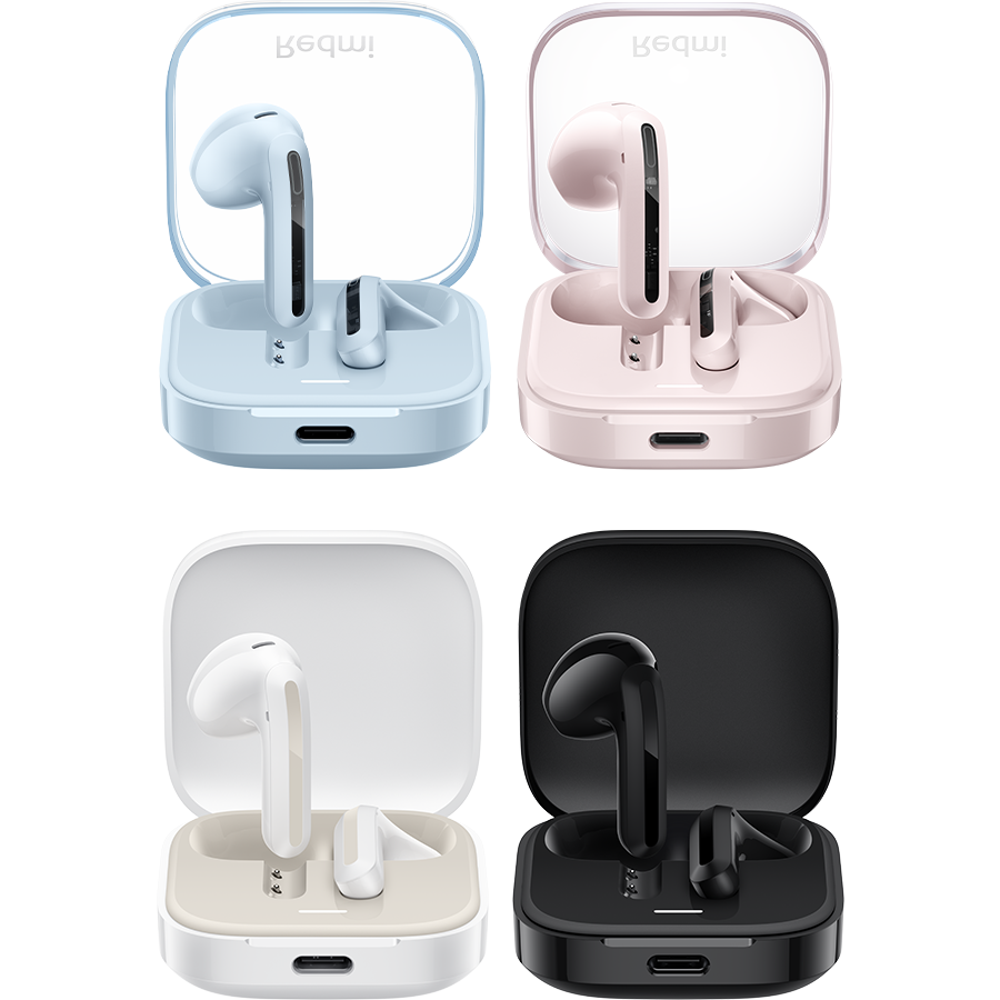 Redmi Buds 6 active - Écouteurs Bluetooth 5.4 sans fil Xiaomi - 30h d'autonomie & réduction de bruit PhoneShield