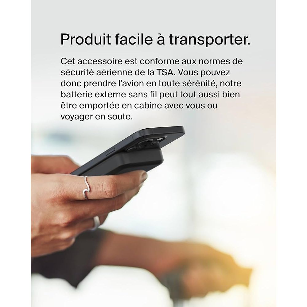 Belkin Power Bank MagSafe 8 000 mAh Qi2 | Batterie externe sans fil iPhone PhoneShield