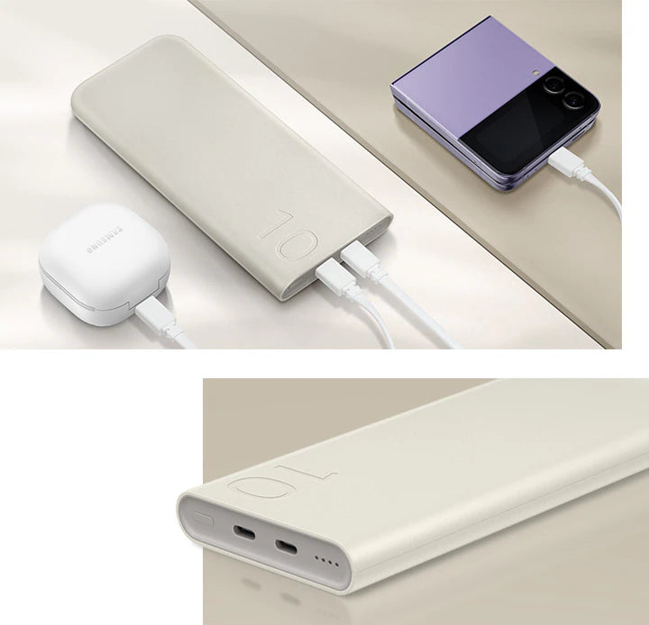Samsung Power Bank 10 000 mAh 25W | Batterie externe charge rapide USB-C PhoneShield